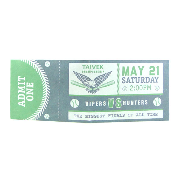 Baseball Ticket