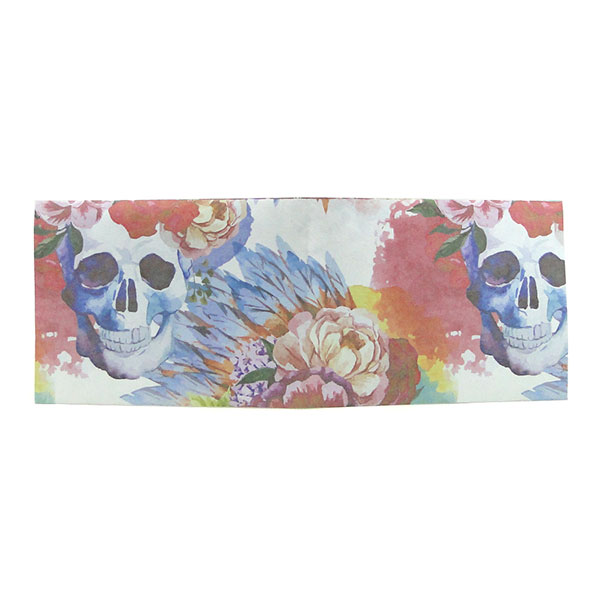 Crânios e flores